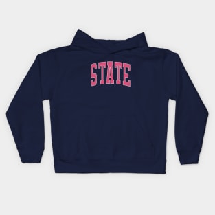 STATE TYPOGRAPHY Kids Hoodie